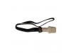 Military Leather Strap with Silver Round Acorn Sword Knot