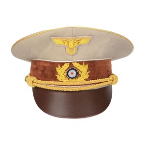 WW2 German Hitler Visor Cap - Khaki
