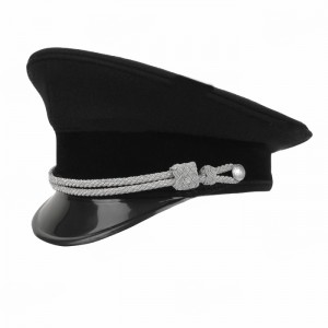 German Allgemeine Officer Visor Cap - Cotton Piping - Without Insignia