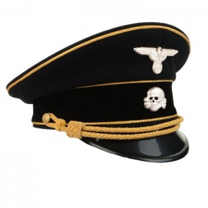 German Allgemeine Generals Visor Cap - Gold Piping