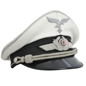 Luftwaffe Officers Summer Visor Cap - White