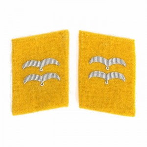 Luftwaffe Flieger Division Gefreiter Collar Tabs - Yellow