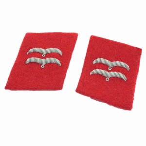 Luftwaffe Flak Division Gefreiter Collar Tabs - Red