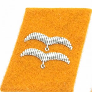 Luftwaffe Field Police Division Gefreiter Collar Tabs - Orange