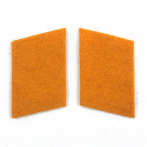 Luftwaffe Field Police Division Collar Tabs - Orange