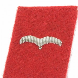 Luftwaffe Flak Division Flieger Collar Tabs - Red