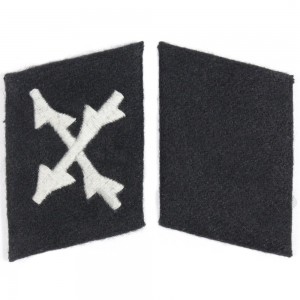 Cross of Burgundy Wallonien Collar Tabs