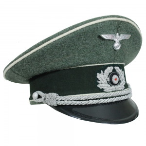 German Army Officer Visor Cap - Field Grey