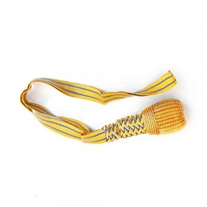 Golden Braid with Golden Bullion Acorn Military Sword Knot