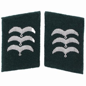 Luftwaffe Field Division Feldwebel Collar Tabs - Green