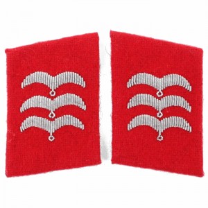 Luftwaffe Flak Division Feldwebel Collar Tabs - Red