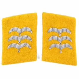 Luftwaffe Flieger Division Feldwebel Collar Tabs - Yellow
