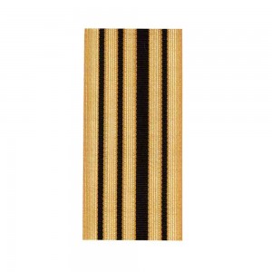 Military Uniform Braid in Golden and Black