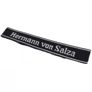 SS Herman Von Salza Officers Cuff Title