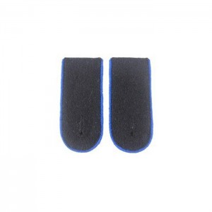 Black Wool Cornflower Blue Piped EM Shoulder Boards - Medical