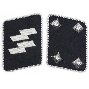 Waffen-SS Sturmbannfuhrer Collar Tabs
