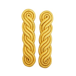 (WEW-106) Military Cord Golden Army Navy shoulder Board Pair 