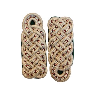 (WEW-122) Military Skin Wire Cord Army shoulder Board Pair 