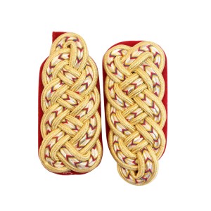(WEW-128) Military Gold Cord Navy Army shoulder Board Pair 