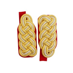 (WEW-130) Military Gold Cord  Army Shoulder Board  Wire Board Pair 