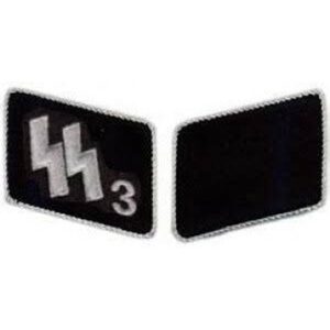 SS3 Der Führer Officers Collar Tabs – Authentic WWII Reproduction Insignia for Reenactment and Collection