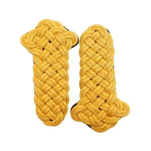 Military Gold Wire Cord Black Backing Shoulder Board Pair
