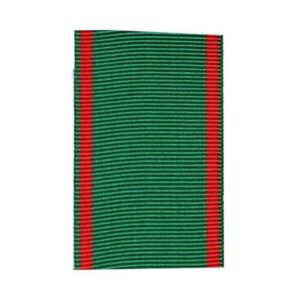 Military Uniform Ribbon Ranks in Green and Red