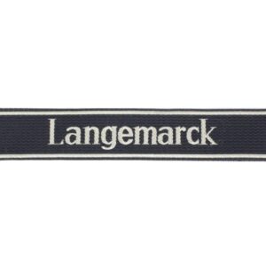 Langemarck BEVO Cuff Title – WWII Authentic Military Insignia