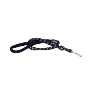 Military Uniform Black & White Viscose Lanyard