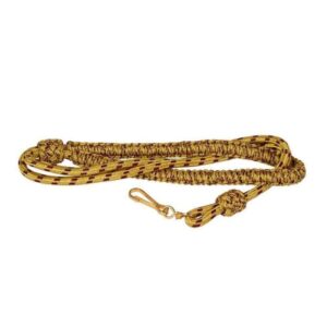 Ceremonial Uniform Viscose Golden & Black Lanyard