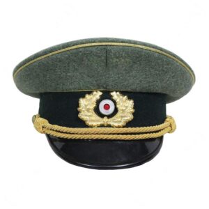 German Army General Visor Cap Field Grey with Eagle Insignia