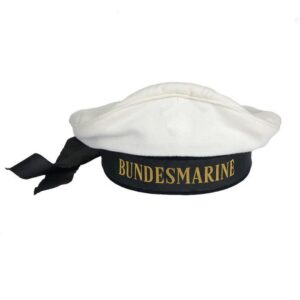 Bundesmarine Top Cap with Insignia – White