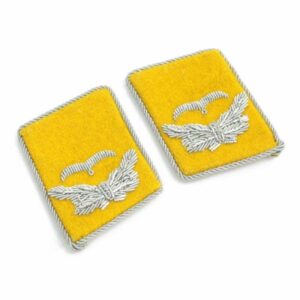 Luftwaffe Flieger Division Leutnant Collar Tabs – Yellow