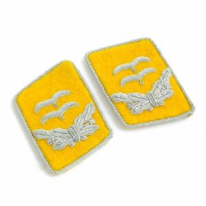 Luftwaffe Flieger Division Oberleutnant Collar Tabs – Yellow