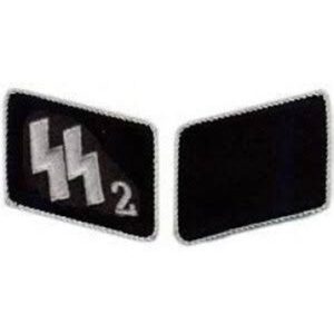 SS1 Deutschland Officers Collar Tabs – High-Quality WWII Reproduction for Reenactment and Collectors