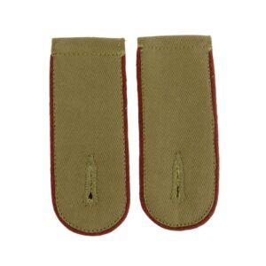DAK Afrika Korps Carmine Piped EM Shoulder Boards – General Staff