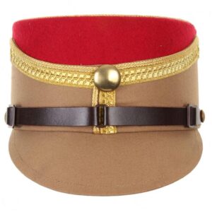 German SA Kepi – Red with Gold Piping & Metal Badge