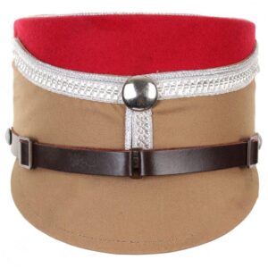German SA Kepi – Red with Silver Piping & Metal Badge