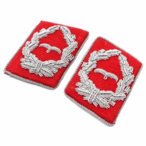 Luftwaffe Flak Division Major Collar Tabs – Red