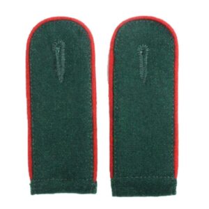 Bottle Green Red Piped EM Shoulder Boards – Artillery