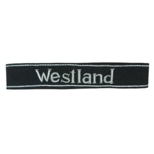 SS Westland Officers Cuff Title for Military Collectors and Reenactors
