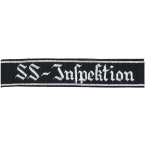 SS-Inspektion Officers Cuff Title for Military Collectors and Reenactors