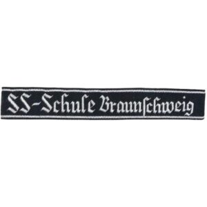 SS-Schule Braunschweig Officers Cuff Title for Military Collectors and Reenactors