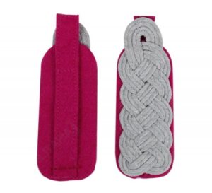 German Senior Officer Shoulder Boards – Bordeaux Red Piped