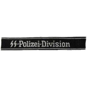 SS-Polizei-Division Officers Cuff Title for Military Collectors and Reenactors