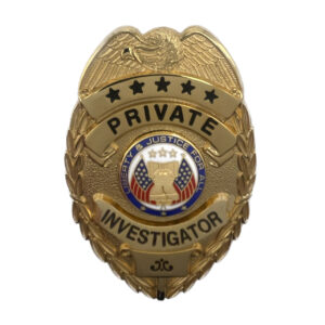 Private Investigation Metal Security Badge