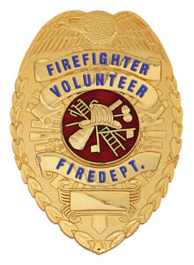 Fire Fighter Gold Metal Badges Custom & Collectible