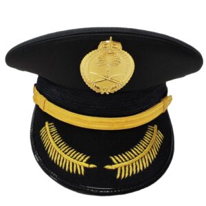 Black Saudi Arabia TR Ceremonial Peaked Cap