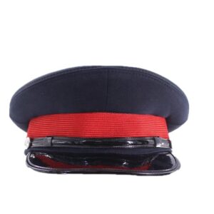 Tactical Blue & Red Peaked Cap Office Uniform Hat