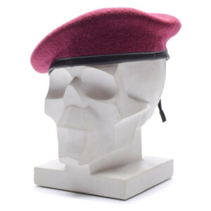 German Army Burgundy Beret  Wool Military Command Cap